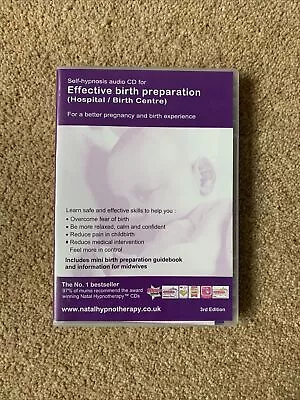 Self-hypnosis Audio CD For Effective Birth Preparation Hospital Or Birth Centre • £4