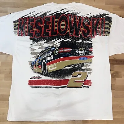 3XL Brad Keselowski #2 NASCAR Racing Miller ALL OVER PRINT AOP Tee Total Print • $34.99