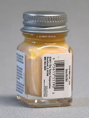 TESTORS PAINT GLOSS HONEY ENAMEL 1/4oz JAR 7.4ml Plastic Model Car TES1119 • $6.94