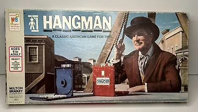 Vintage 1976 HANGMAN Board Game VINCENT PRICE Milton Bradley COMPLETE • $14.59