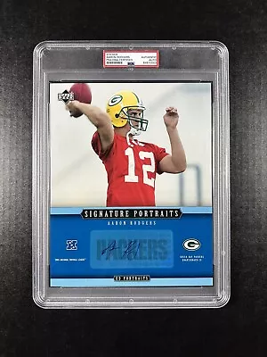 AARON RODGERS 2005 Upper Deck RC Rookie AUTO Autograph 8x10 Signed PSA SLABBED • $575