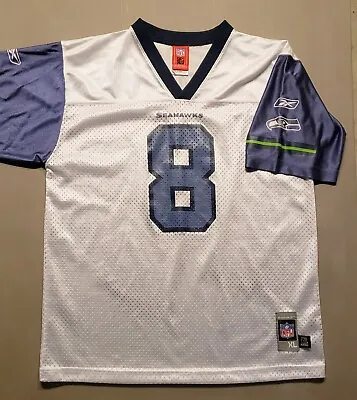 Seattle Seahawks NFL #8 Matt Hasselbeck Reebok White Football Jersey Youth XL • $19.95