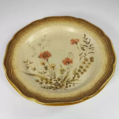 Mikasa Jardiniere Whole Wheat Stoneware Salad Plate #E8016 8  Vintage Set Of 3 • $14.39