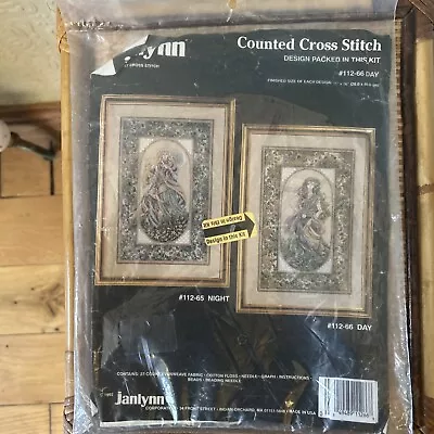 Janlynn Counted Cross Stitch Kit #112-66 Day Teresa Wenzler - Vintage New 1992 • £48