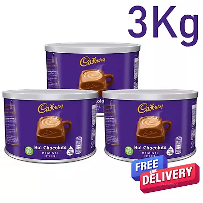 £23.95 • Buy 3 X 1Kg Cadbury Hot Chocolate Drinking Choc 3kg