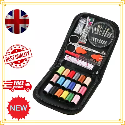 70pc Large Portable Sewing Kit Home Travel Case Needles Thread Scissors Set Box • £5.93