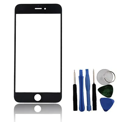 $6.61 • Buy Black Front Glass Outer Screen Lens Plus Tools For IPhone 6 6S 4.7 