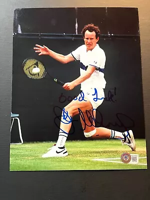 John McEnroe Rare!! Autographed Signed Tennis Legend 8x10 Photo Beckett BAS Coa • $130
