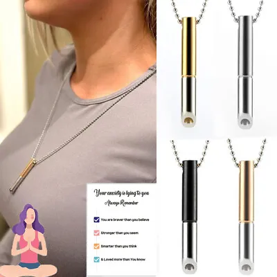 Anti Vaping Necklace Stress Relief Necklace Breathlace Quit Vaping Necklaces • £3.99