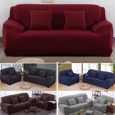 $22.99 • Buy Stretch Fit Sofa Cover Lounge Couch Removable Slipcover Protector 1 2 3 4 Seater