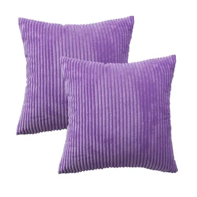 Corduroy Plush Jumbo Cord Cushion Cover Soft Throw Pillow Case Sofa Home Decor • $7.49