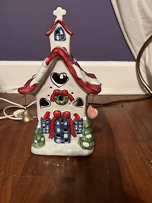 Vintage Elements Illuminated Christmas Village Church Working • $20