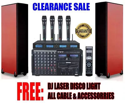 BVB Complete Professional DJ/KJ 3000W Karaoke System With FREE: Disco Light • $2499