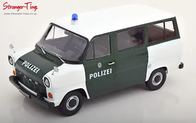 KK Scale Ford Transit Bus 1965 Polizei Hamburg Dark Green/White 1/18 Scale • £96.99