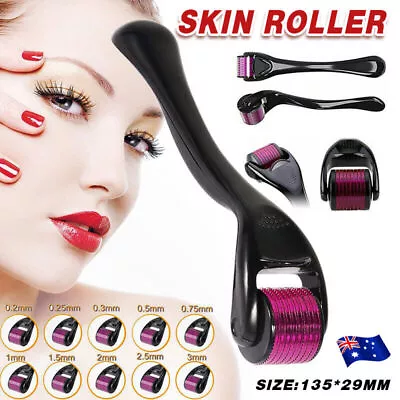 $10.88 • Buy Derma Roller Titanium Micro Needle Skin 540 Needles Scars Anti Aging Dermaroller