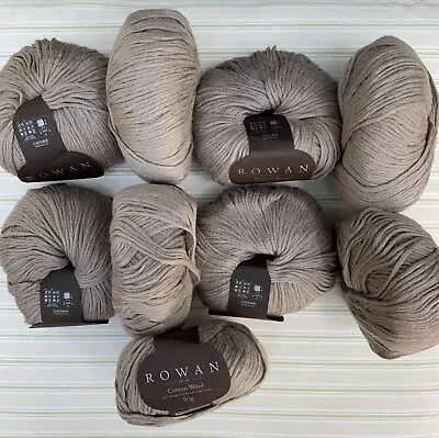 Rowan Cotton Wool - 9 X 50g Shade 202 ‘Mushy’. Soft As Soft Can Be! ORGANIC. • £65.25