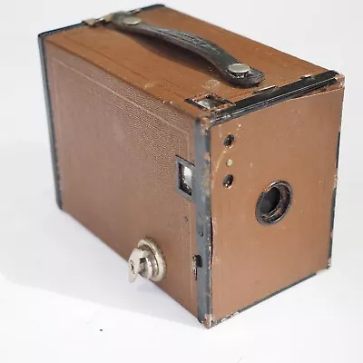 Kodak Rare Brown Box Brownie No. 2 120 Roll Film Camera Z18 • £27.99