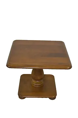Ethan Allen Heirloom End Table Bunching Table Pedestal Solid Maple #10-8642 B • $295