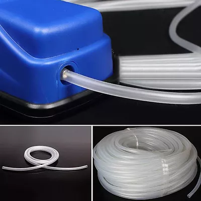 $8 • Buy Oxygen Soft Pump Hose Air Bubble Stone Aquarium Fish Tank Pond Pump Accessory HB