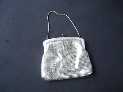 Vintage Oroton Metal Mesh Glomesh Handbag Purse Silver Art Deco • $39.99