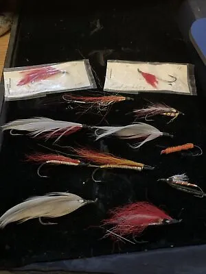 Vintage Salmon Tandom Streamer Flys And Singles Fishable Collectable Lot • $20