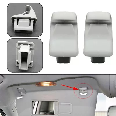 2x Car Sun Visor Holder Clip For Mitsubishi Lancer Outlander Sport ASX MR654343 • $8.80