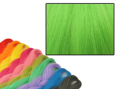 Cyberloxshop Phantasia Kanekalon Jumbo Braid Peridot Green Hair Dreads • £4.79