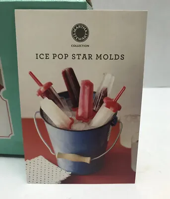Martha Stewart Collection Ice Pop Star Popsicle Molds Set Of 6 New  • $9.99