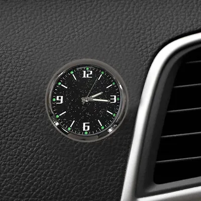$2.82 • Buy Luminous Car Stick On Digital Watch Diamond Quartz Clock Accessories