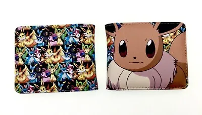WALLET  Anime Pocket Monsters Eevee Cosplay Custom PU Short Wallet Colorful • $28