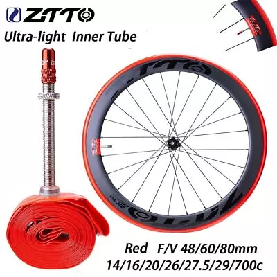 Ultralight TPU Bicycle Inner Tube 26/27.5/29 Inch Valve Length FV Accessory • $12.17