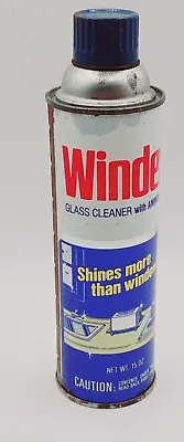 Vintage 1979 Windex 15 Oz Aerosol Glass Cleaner Steel Can Half Full Half Empty  • $35