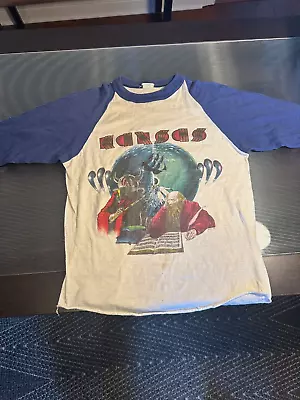 Vintage 80's Kanas Concert Shirt Size Med. • $49