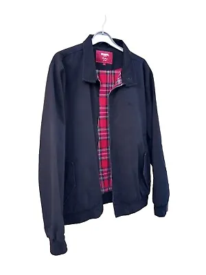 Mens Merc Harrington Jacket ( Large / L ) Coat Red Tartan Check Lined Mod Ska  • £42.49