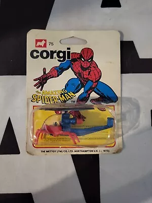 Amazing Spider-Man Spidercopter CORGI 1978 MARVEL UNIVERSE Vintage Sealed NEW • $29.97