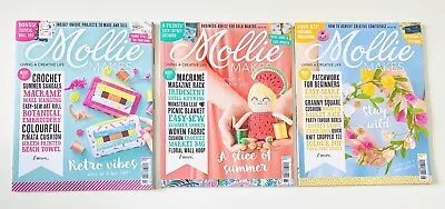 Mollie Makes Magazine - Lot Of 3 - Issue 94 95 96 - Crochet Macrame Crafts • $19.95