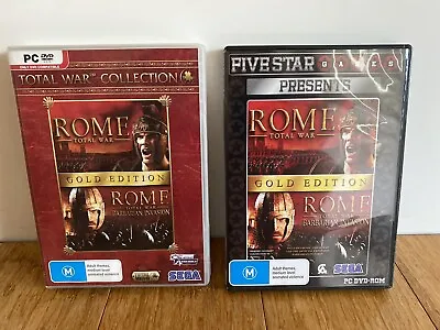 Rome : Total War Collection PC DVD Rom SEGA  As New  • $12