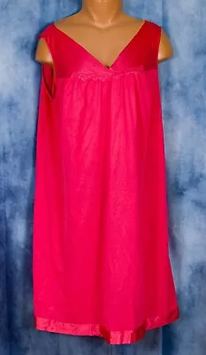 Vanity Fair Pink Nylon Nightgown Size 2XL • $4.99
