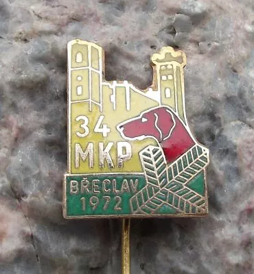 1972 Hunting Dog Breeders Show Breclav Memorial MKP Podhajsky Hunter Pin Badge • $14.99