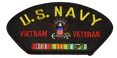 Usn Navy Vietnam Veteran W/ Service Ribbons Patch Sailor Se Asia Campaign • $9.99