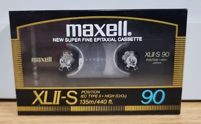 Maxell XLII-S 90 Super Fine Epitaxial Cassette Tape Japan Vintage - New/Sealed • $11