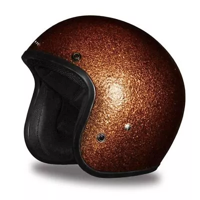 Daytona CRUISER-ROOT BEER METAL FLAKE DOT Motorcycle Helmet DC7-RB • $118.76