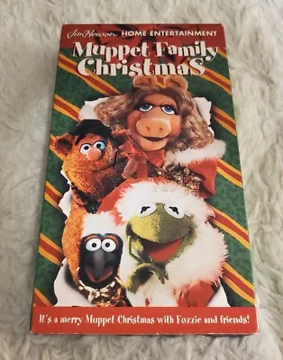 MUPPET FAMILY CHRISTMAS VHS 1998 Jim Henson KERMIT THE FROG Excellent  • $5.99