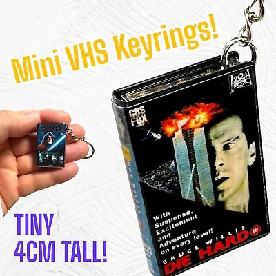 Die Hard Retro Mini VHS Video Box Keychain - Miniature Collectible • £4.85