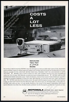 1960 Motorola Motrac 2-way Fire Police Photo Vintage Trade Print Ad • $8.09