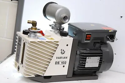 Varian DS-102 Rotary Vane Pump W/ Leroy Somer LS LS80PR Motor Edwards FL20K • $449