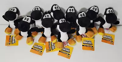 Lot Of 10 Black Yoshi Plush Keychain Super Mario Bros 4  Inches New W/ Tags NWT • $49.99