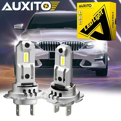 2x H7 LED Headlight Bulb Kit High Low Beam 100W 40000LM Super Bright 6500K White • $32.99