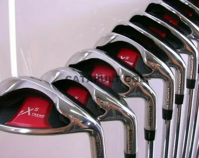 New Xxl +2  Steel Big Tall Extra Oversize Xl 4-sw Long Tall Golf Clubs Iron Set • $399.95