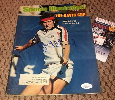 $169.99 • Buy John Mcenroe Signed Sports Illustrated Magazine Autograph Tennis Mac Jsa